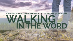 Walking in the Word